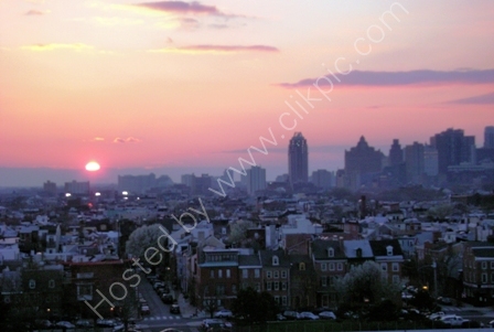 Sunset over Philadelphia